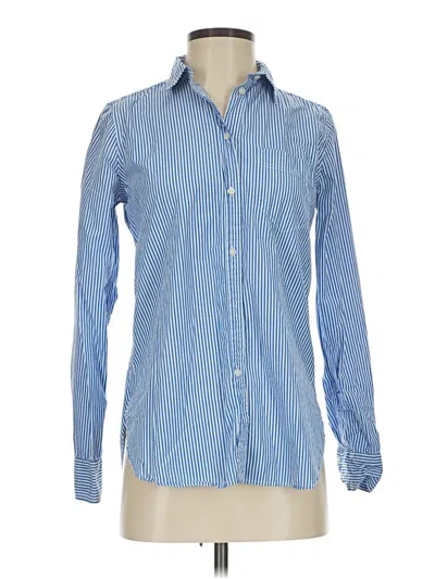 Pre-owned Jcrew Long Sleeve Button Down Shirt In Blue