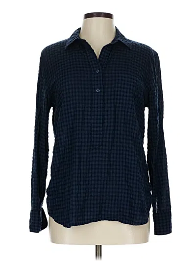 Pre-owned Jcrew Long Sleeve Button Down Shirt In Blue