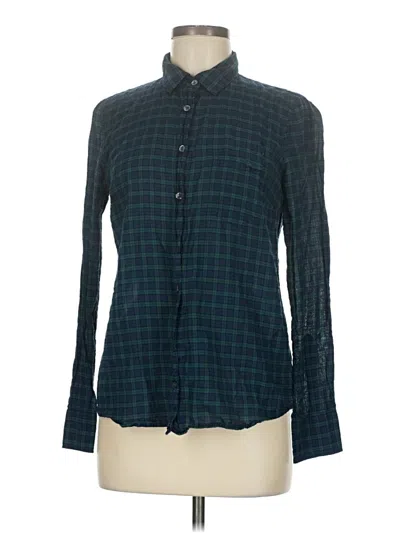 Pre-owned Jcrew Long Sleeve Button Down Shirt In Blue