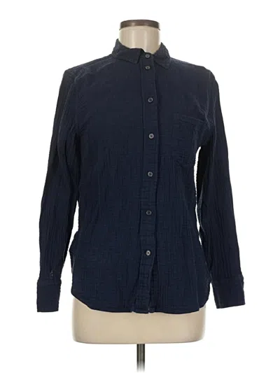 Pre-owned Jcrew Long Sleeve Button Down Shirt In Blue