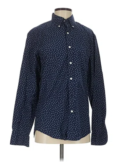 Pre-owned Jcrew Long Sleeve Button Down Shirt In Blue