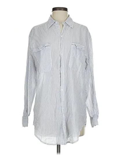 Pre-owned Jcrew Long Sleeve Button Down Shirt In Blue