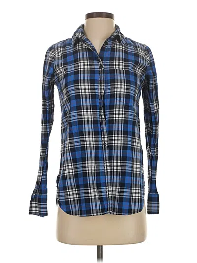 Pre-owned Jcrew Long Sleeve Button Down Shirt In Blue