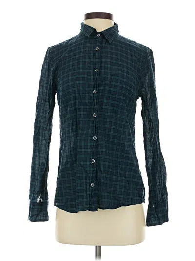 Pre-owned Jcrew Long Sleeve Button Down Shirt In Blue