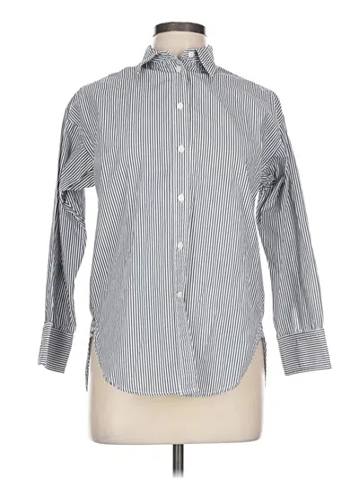 Pre-owned Jcrew Long Sleeve Button Down Shirt In Blue