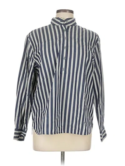 Pre-owned Jcrew Long Sleeve Button Down Shirt In Blue