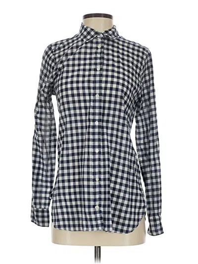 Pre-owned Jcrew Long Sleeve Button Down Shirt In Blue