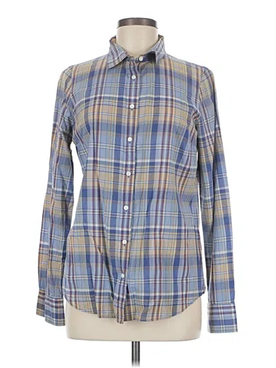 Pre-owned Jcrew Long Sleeve Button Down Shirt In Blue