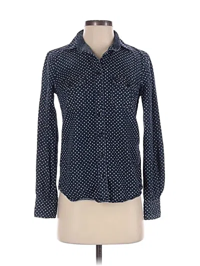 Pre-owned Jcrew Long Sleeve Button Down Shirt In Blue