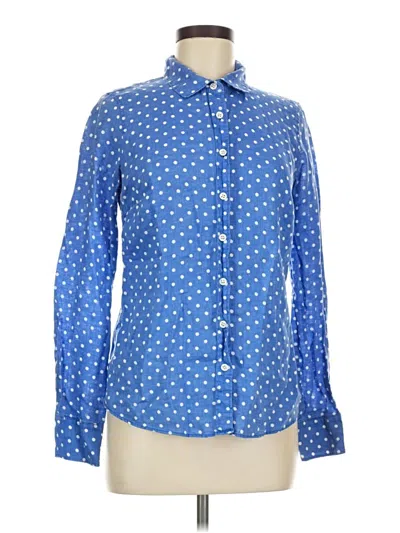 Pre-owned Jcrew Long Sleeve Button Down Shirt In Blue