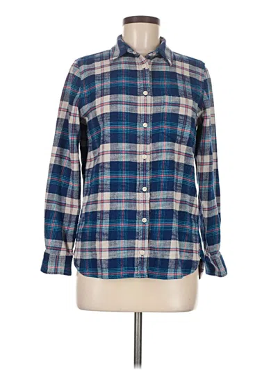 Pre-owned Jcrew Long Sleeve Button Down Shirt In Blue