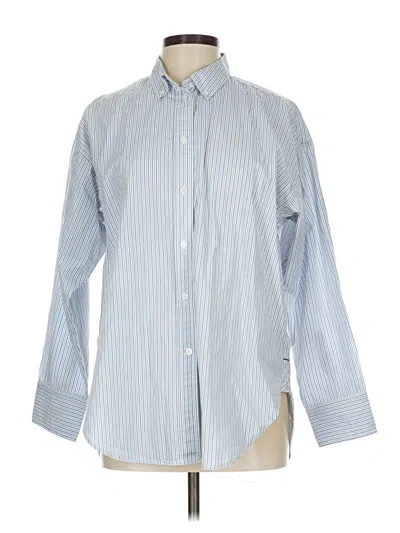 Pre-owned Jcrew Long Sleeve Button Down Shirt In Blue
