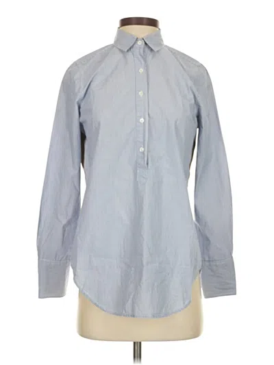 Pre-owned Jcrew Long Sleeve Button Down Shirt In Blue