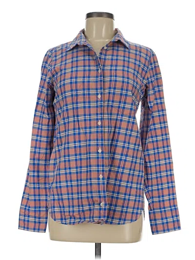 Pre-owned Jcrew Long Sleeve Button Down Shirt In Blue