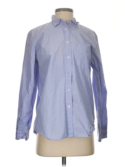 Pre-owned Jcrew Long Sleeve Button Down Shirt In Blue