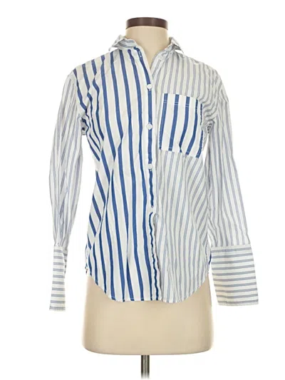 Pre-owned Jcrew Long Sleeve Button Down Shirt In Blue