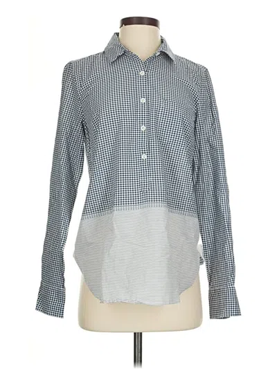 Jcrew Long Sleeve Button Down Shirt In Blue