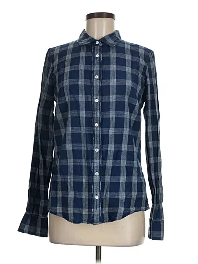 Pre-owned Jcrew Long Sleeve Button Down Shirt In Blue