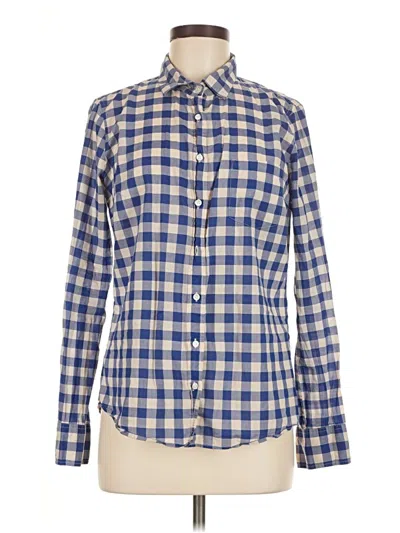 Pre-owned Jcrew Long Sleeve Button Down Shirt In Blue