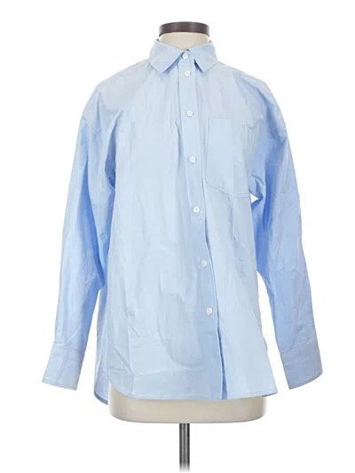 Pre-owned Jcrew Long Sleeve Button Down Shirt In Blue