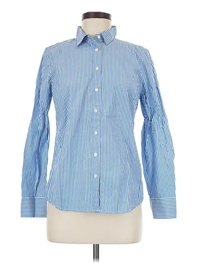 Pre-owned Jcrew Long Sleeve Button Down Shirt In Blue