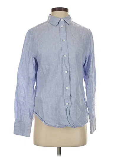 Pre-owned Jcrew Long Sleeve Button Down Shirt In Blue