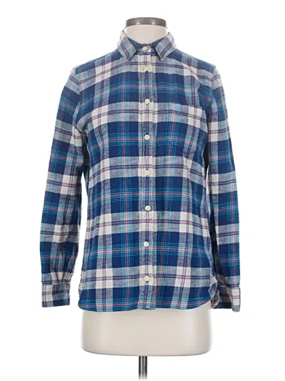 Pre-owned Jcrew Long Sleeve Button Down Shirt In Blue