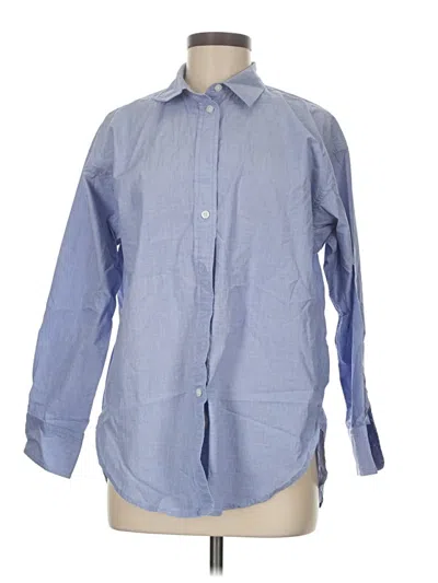 Pre-owned Jcrew Long Sleeve Button Down Shirt In Blue