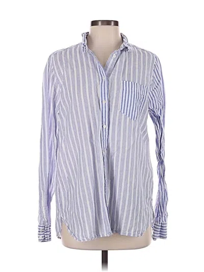 Pre-owned Jcrew Long Sleeve Button Down Shirt In Blue