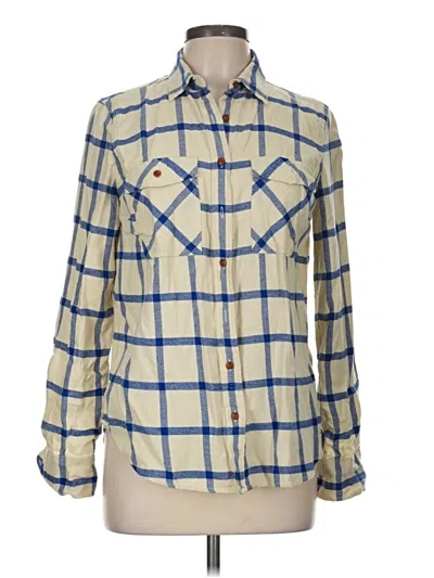 Pre-owned Jcrew Long Sleeve Button Down Shirt In Blue