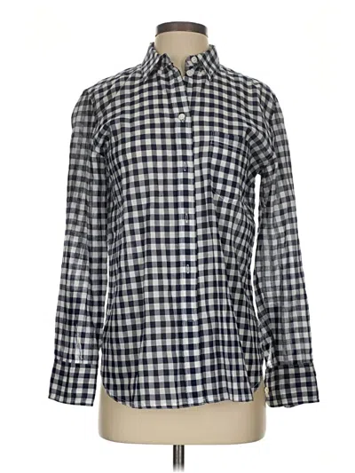 Pre-owned Jcrew Long Sleeve Button Down Shirt In Blue