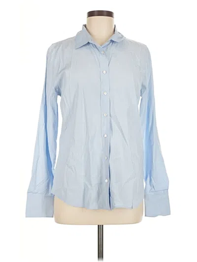 Pre-owned Jcrew Long Sleeve Button Down Shirt In Blue