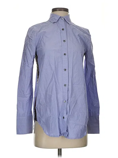 Pre-owned Jcrew Long Sleeve Button Down Shirt In Blue