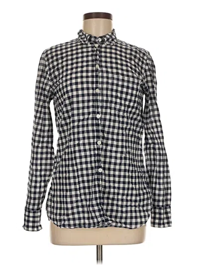 Pre-owned Jcrew Long Sleeve Button Down Shirt In Blue