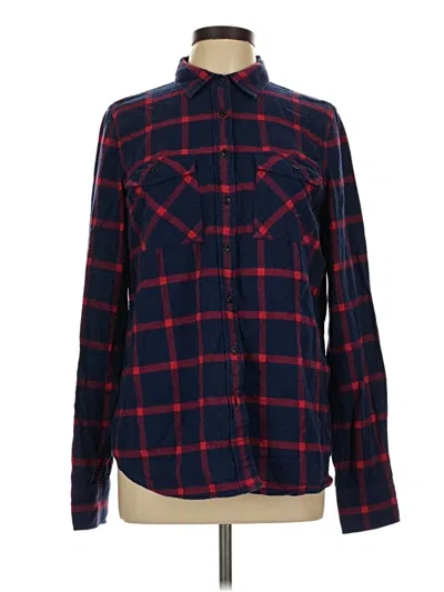 Pre-owned Jcrew Long Sleeve Button Down Shirt In Blue