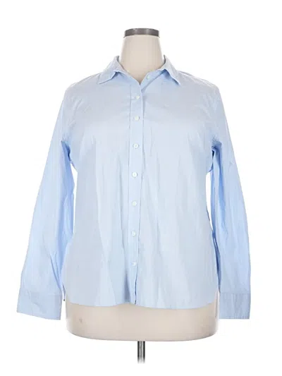 Jcrew Long Sleeve Button Down Shirt In Blue