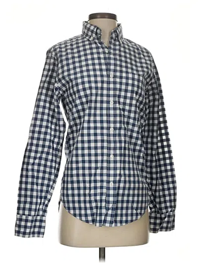 Pre-owned Jcrew Long Sleeve Button Down Shirt In Blue