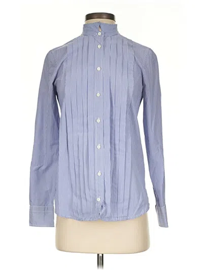 Pre-owned Jcrew Long Sleeve Button Down Shirt In Blue