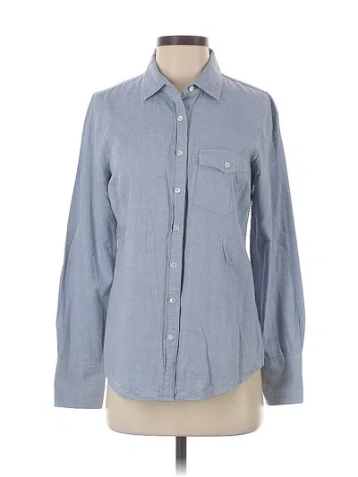 Pre-owned Jcrew Long Sleeve Button Down Shirt In Blue