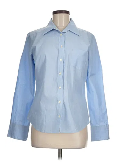 Pre-owned Jcrew Long Sleeve Button Down Shirt In Blue