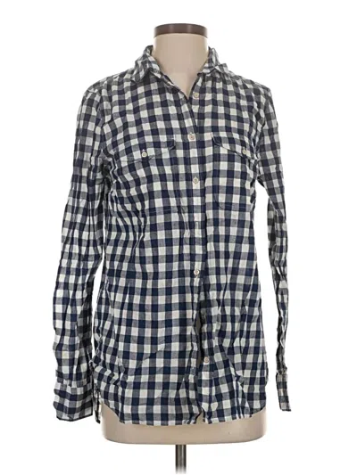Pre-owned Jcrew Long Sleeve Button Down Shirt In Blue