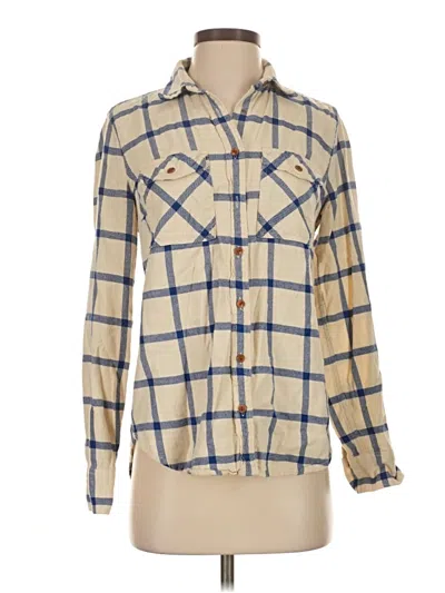 Pre-owned Jcrew Long Sleeve Button Down Shirt In Blue