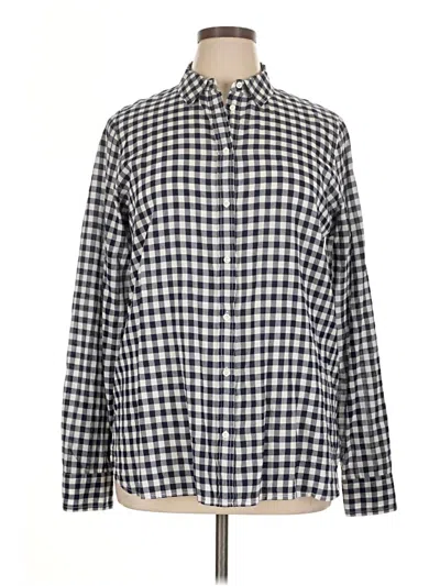 Pre-owned Jcrew Long Sleeve Button Down Shirt In Blue