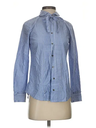 Pre-owned Jcrew Long Sleeve Button Down Shirt In Blue