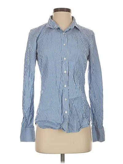 Pre-owned Jcrew Long Sleeve Button Down Shirt In Blue