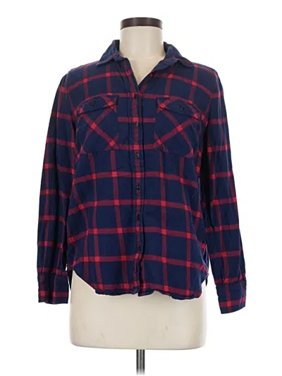 Pre-owned Jcrew Long Sleeve Button Down Shirt In Blue