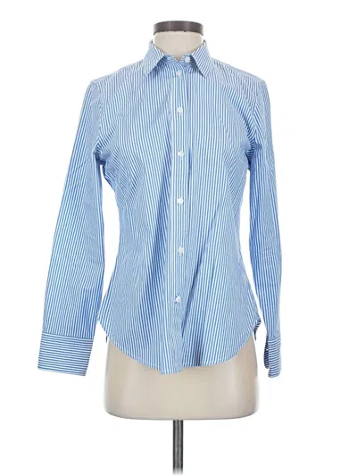Pre-owned Jcrew Long Sleeve Button Down Shirt In Blue