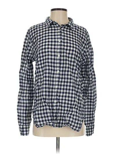 Pre-owned Jcrew Long Sleeve Button Down Shirt In Blue