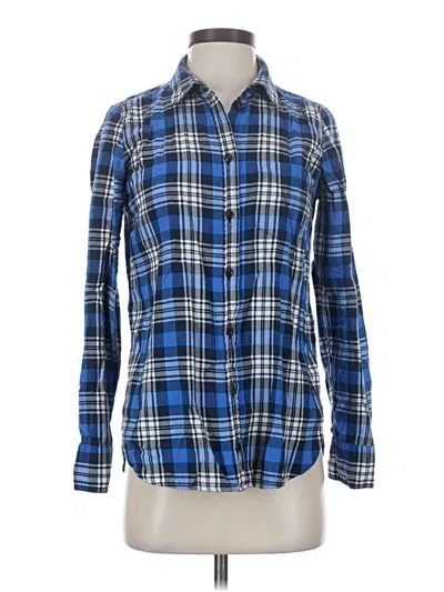 Pre-owned Jcrew Long Sleeve Button Down Shirt In Blue