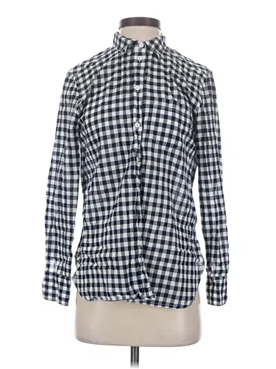 Pre-owned Jcrew Long Sleeve Button Down Shirt In Blue